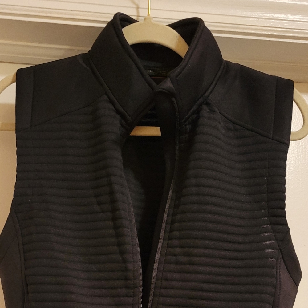 PERFECT SPYDER polar Vest jacket ribbed sleeveless front Zip women's size S